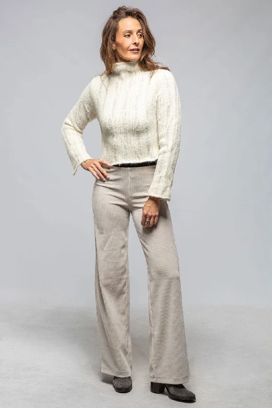 Tania Cropped Baby Alpaca Sweater In Ivory