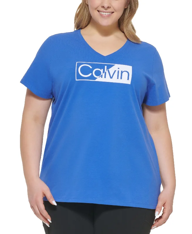 Calvin Klein Performance Plus Size Logo Tee