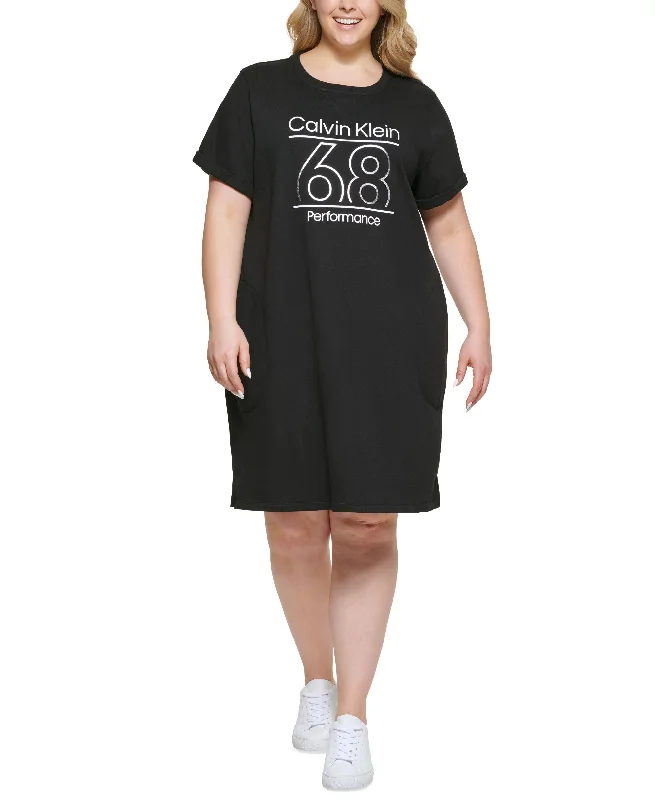 Calvin Klein Performance Plus Size Terry Sneaker Dress