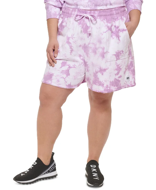 DKNY Plus Size Printed Shorts