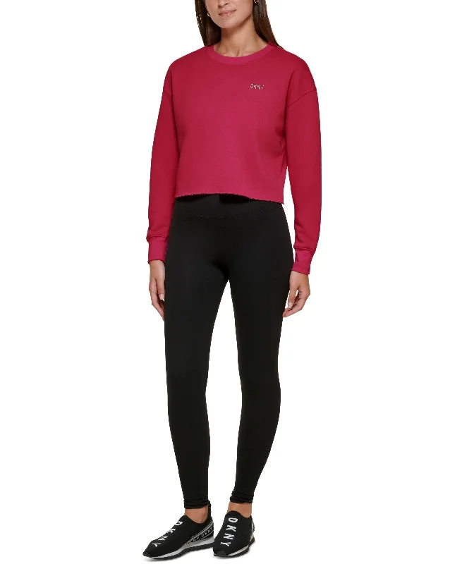 DKNY Sport Womens Cropped Pullover