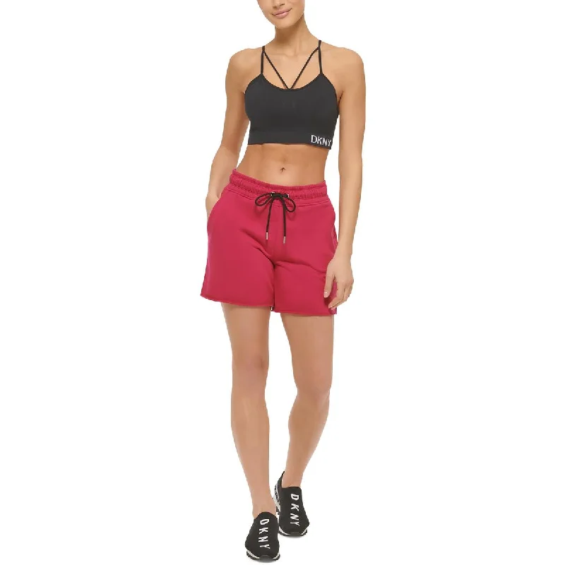 DKNY Sport Womens Logo Fitness Shorts