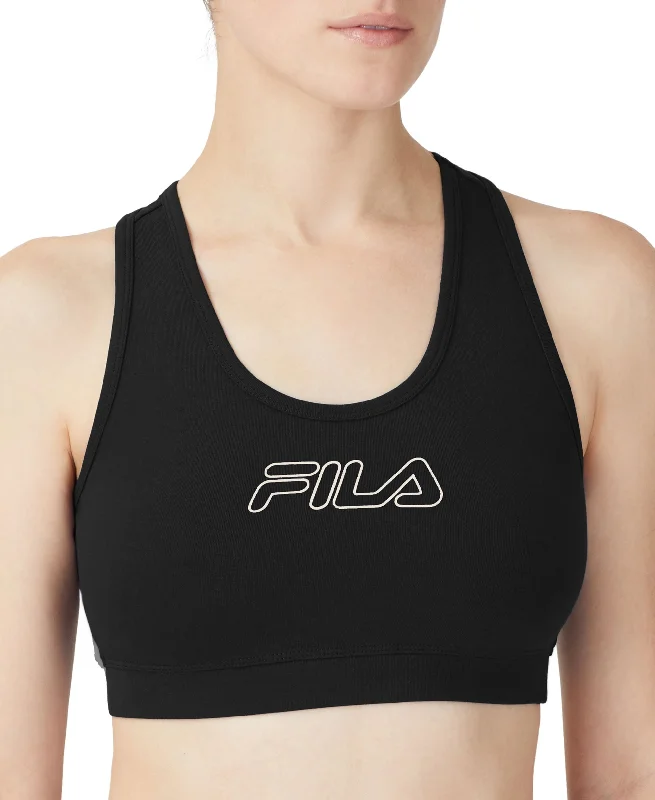 Fila Plus Size Bloom Logo Pullover Jersey Sports Bra