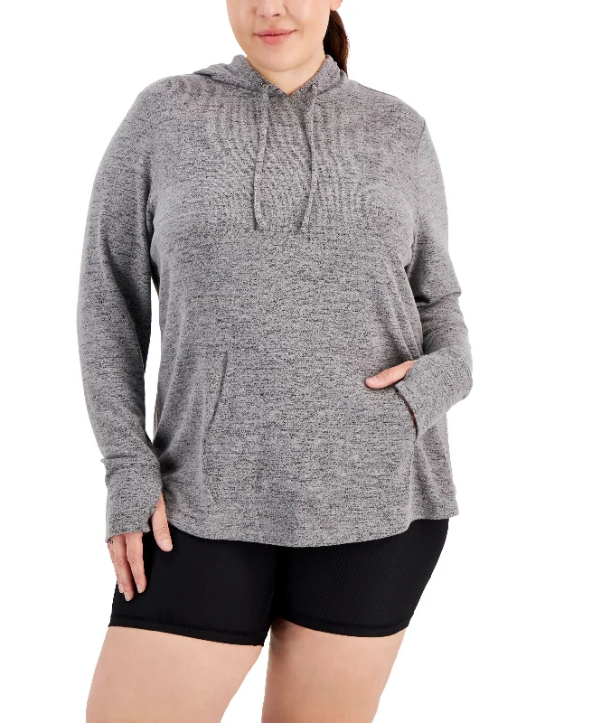 ID Ideology Plus Size Knit Hoodie