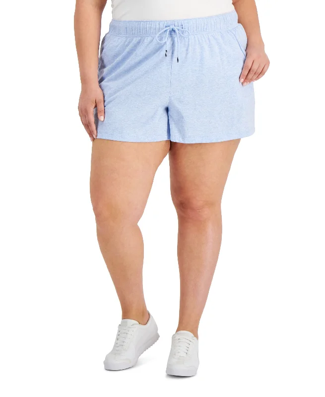 ID Ideology Plus Size Retro Recycled Drawstring Shorts