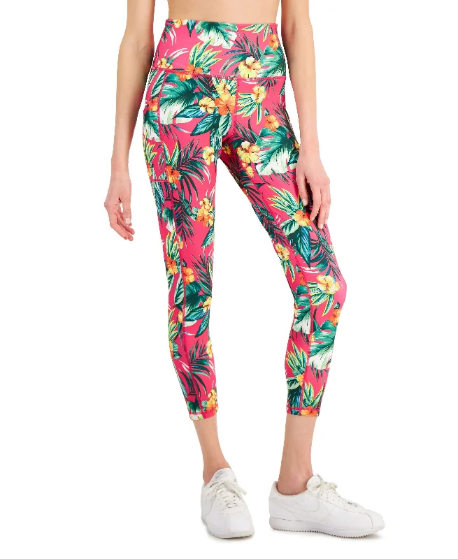 ID Ideology Womens Tropical Side Pocket 7/8 Leggings