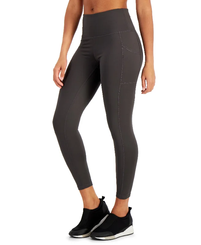 Petite Compression High-Waist Side-Pocket 7/8 Leggings