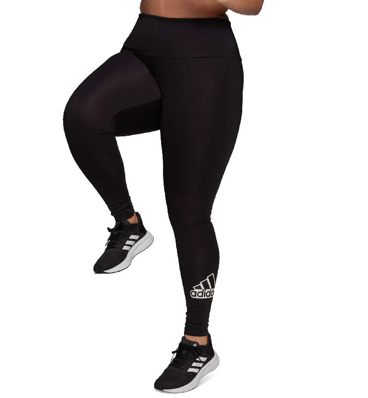 Plus Size Designed To Move Outlined Logo Tights