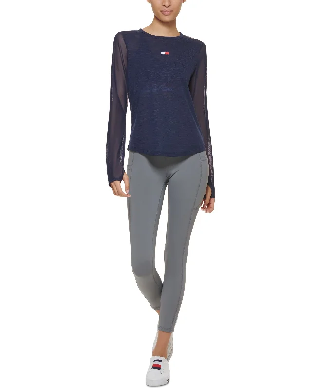 Tommy Hilfiger Sport Back-Cutout Thumbhole Top