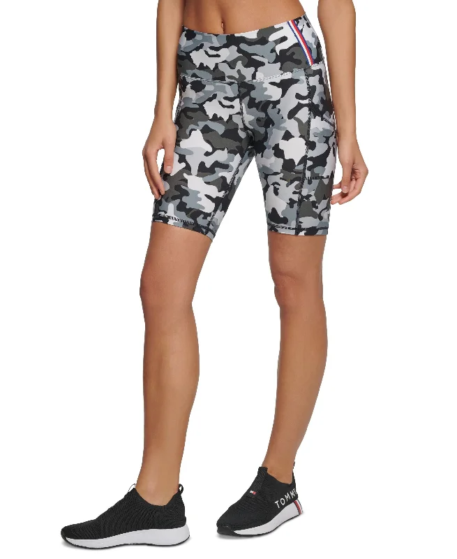 Tommy Hilfiger Sport Womens Camo Bike Shorts