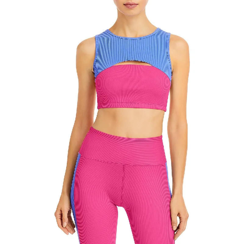 Year of Ours Womens Cut-Out Workout Sports Bra