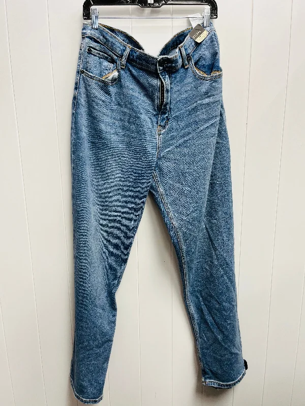 Jeans Straight By Abercrombie And Fitch In Blue Denim, Size: 14