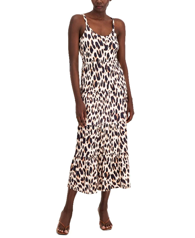 INC International Concepts Leopard Print Maxi Dress