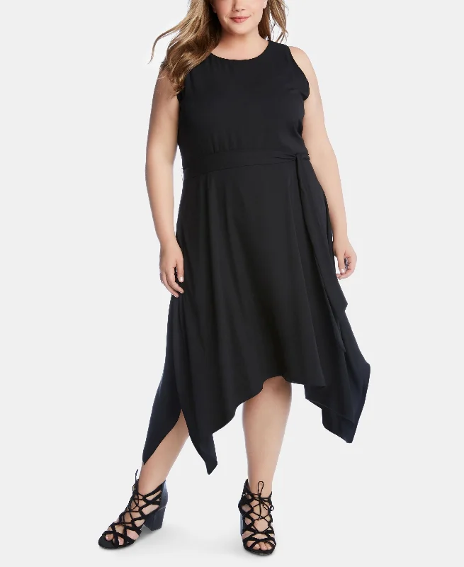 Karen Kane Plus Size Handkerchief Hem Dress