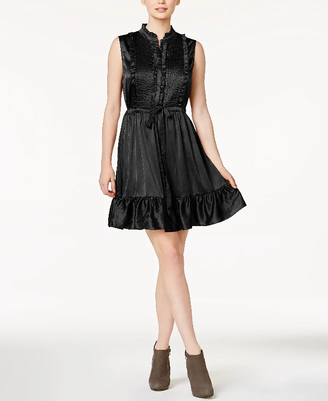 Maison Jules Ruffled Tuxedo A Line Dress