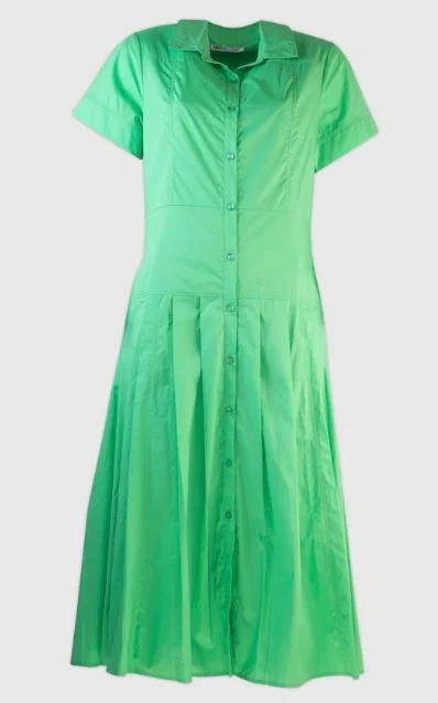 Md'M Apple Green Shirt Dress