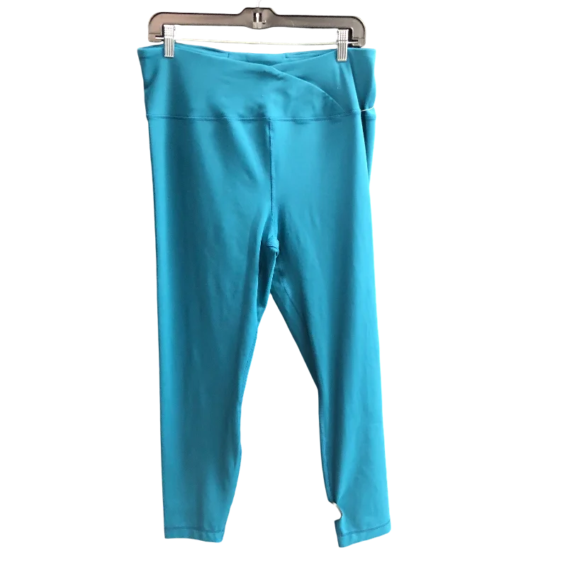 Athletic Leggings By 90 Degrees By Reflex In Teal, Size: Xl