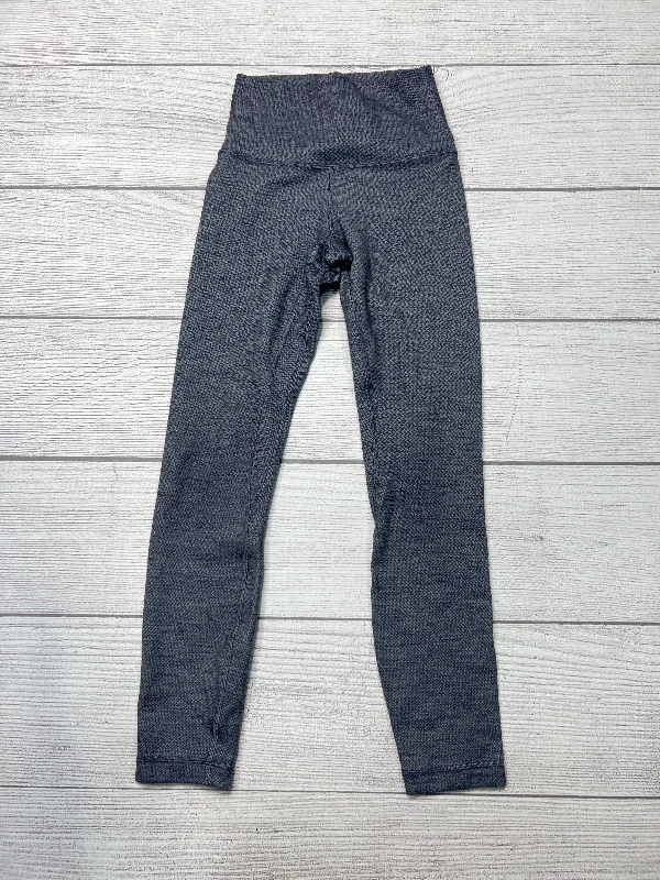 Athletic Leggings By Lululemon In Grey, Size: Xs