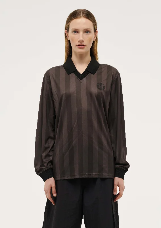 HOME GROUND LONG SLEEVE TOP IN COFFEE