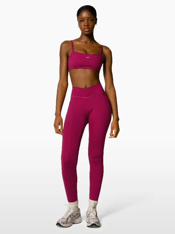 The V Legging / Raspberry