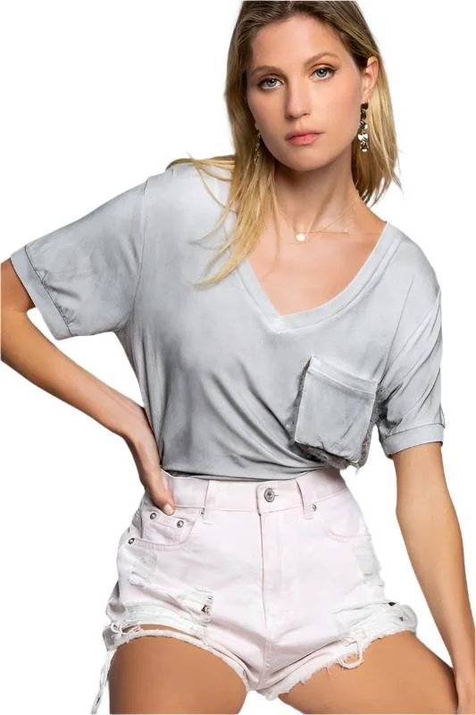 POL Girly Meets Basic Short Sleeve Top