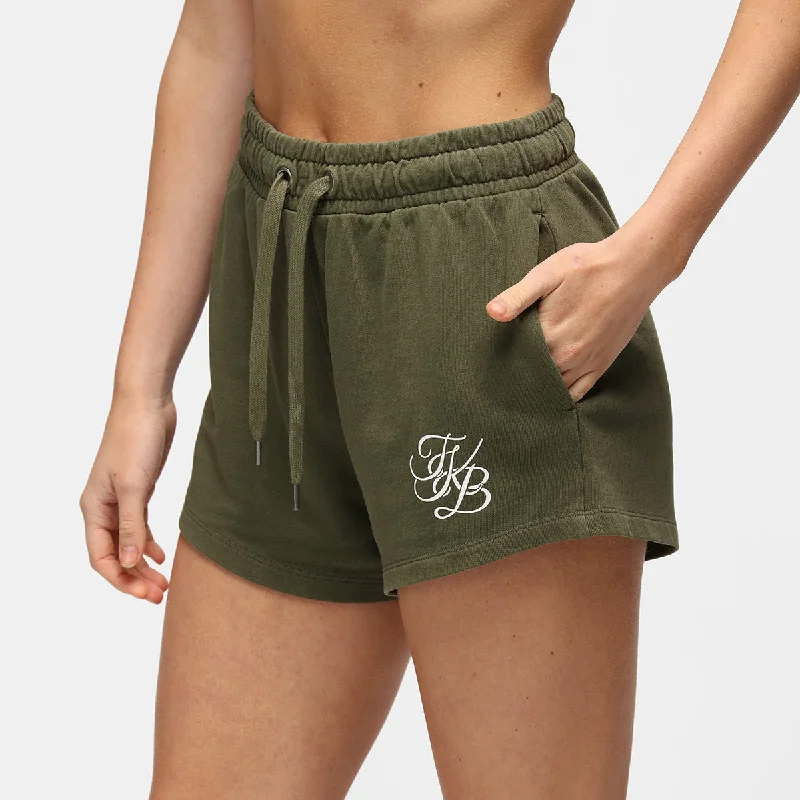 TKB Khaki Ladies Terry Shorts