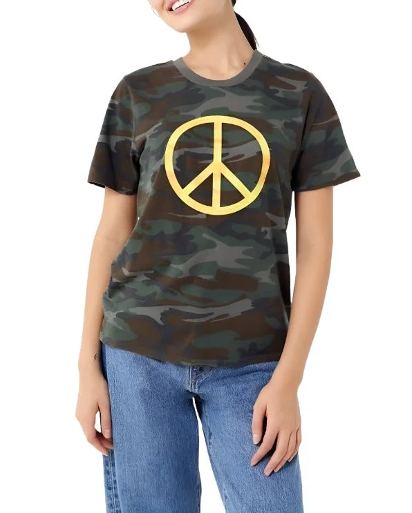 Truly Madly Deeply Camo Peace Tee