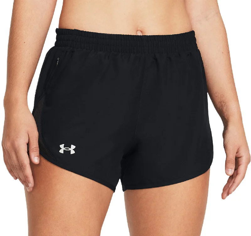 Under Armour Fly By 3 Inch Womens Running Shorts - Black