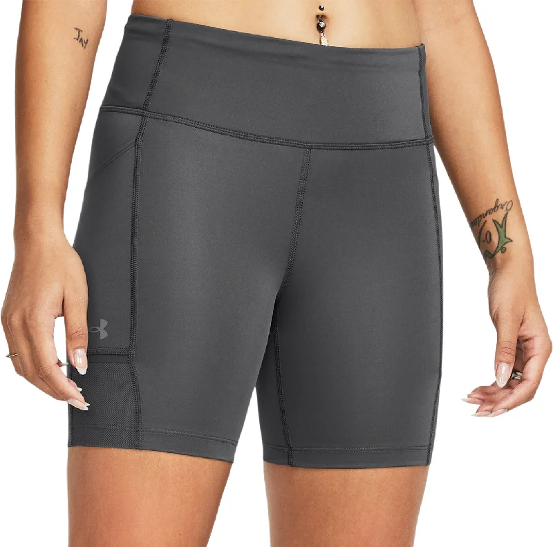 Under Armour Launch 6 Inch Womens Short Running Tights - Grey