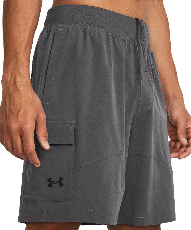 Under Armour Stretch Woven Cargo Mens Training Shorts - Grey